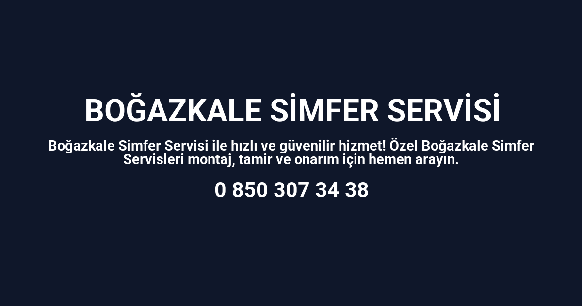 Boğazkale Simfer Servisi
